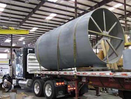 96 Inch Diameter Duct Work Being Shipped